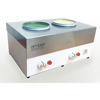 Stainless Collection Goes Double with the Amber Stainless Double Wax Warmer!