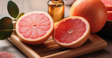 A refreshing setup with grapefruit essential oil at a spa