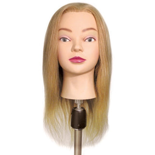 Long Human Hair Manikin in Blonde