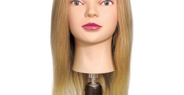 Long Human Hair Manikin in Blonde