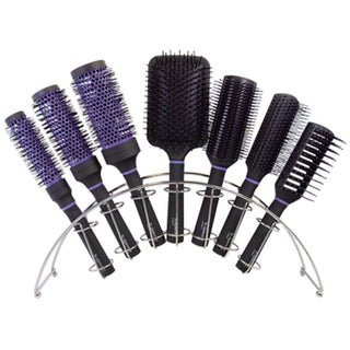 Brushing With Ease - Ceramic Thermal Round Brush Bridge Display!