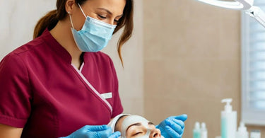 Spa Professional Performing a Facial