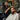 Client peacefully sleeping during a haircut in a salon