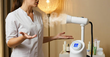 Facial steamer emitting uneven steam due to mineral buildup