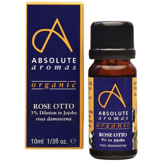 Absolute Aromas Organic Rose Otto 3% in Jojoba Essential Oil