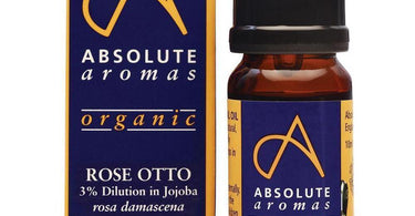 Absolute Aromas Organic Rose Otto 3% in Jojoba Essential Oil