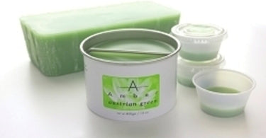 Amber Austrian Green Wax 14 oz can - professional hair removal wax for spas and salons