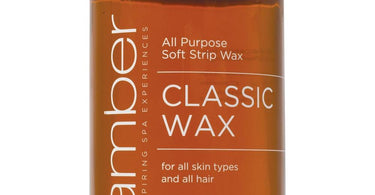 Amber Classic Depilatory Wax in a Glass Jar for Professional Use