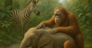 Animal massage behaviors in nature showing primates grooming and elephants using touch for social bonding