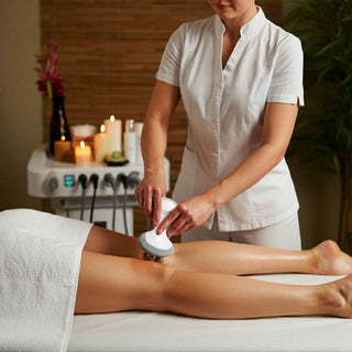 Anti-cellulite treatment in a spa setting