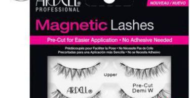 Ardell Magnetic Demi Wispies lashes showing the wispy, voluminous design with shorter inner and longer outer corners