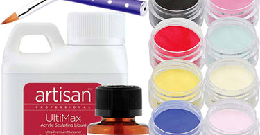 Artisan Acrylic Nail Kit 15 pcs Best Selling Color Powders Kit professional acrylic powders in assorted colors for salon nail services