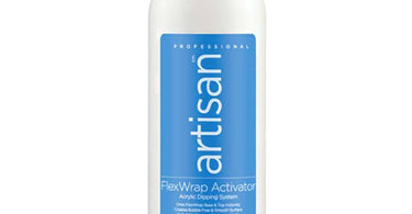 Artisan FlexWrap Glaze Activator bottle shown professionally, used to instantly dry nail resin for salon professionals
