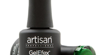 Artisan GelEfex Magnetic Cat Eye Gel Nail Polish in Green Guise - 0.5 oz bottle on a white background