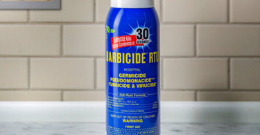 Barbicide RTU Ready to Use Non-Aerosol Spray bottle with blue liquid disinfectant