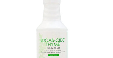 Lucas-Cide Thyme Disinfectant Spray in a spa setting