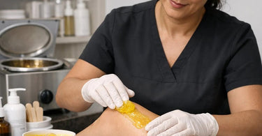 Sports recovery menu featuring arnica-infused gel on a massage table with towels and spa products.
