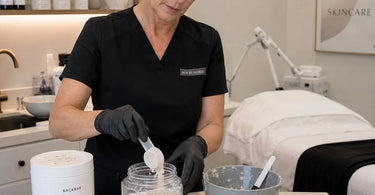 Best practices for storing unused backbar mask powder in airtight jars in a cool, dry spa cabinet