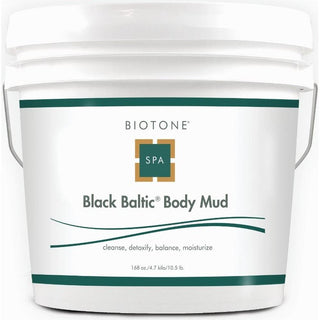 Spa mud in a large container, ready for professional use in body and facial treatments