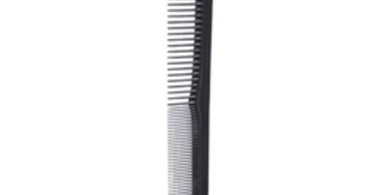 Black 7-inch professional barber combs 12-count pack for salon and barbershop use