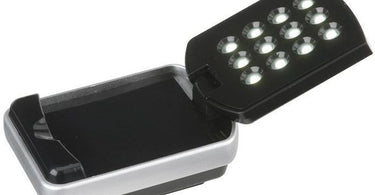 Black LED Mini Flip Light by OttLite - adjustable salon lighting for waxing, lashes, and nail services