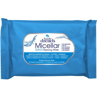 Body Drench Micellar 3-in-1 Cleansing Water Wipes - 30 Wipes Pack