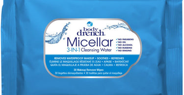 Body Drench Micellar 3-in-1 Cleansing Water Wipes - 30 Wipes Pack