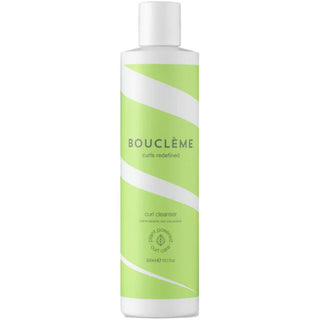 Boucleme Curl Cleanser Bottle with Green and White Label