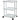 Briana 3-Shelf Metal and Glass Trolley by Silver Spa