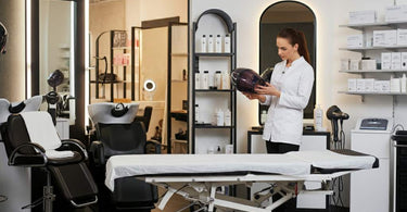 Professional beauty salon equipment setup