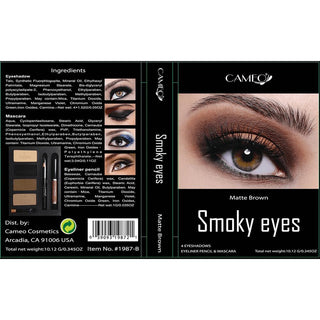 Cameo Smoky Eyes Kit - Matte Brown Eye Makeup Kit