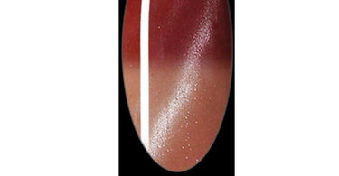 Cateye 3D Gel Polish in mood-changing shade #MC.12, showing teal-to-violet shift with cat-eye effect