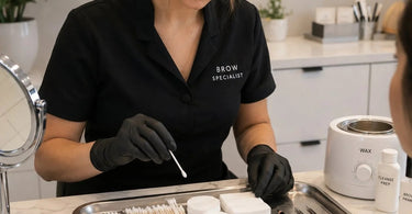 A professional's guide to choosing the right cotton products for precise brow cleanup, featuring Pure Spa Direct's quality supplies.