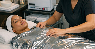 Comparing different thicknesses of Mylar blankets for professional body wraps in a spa setting