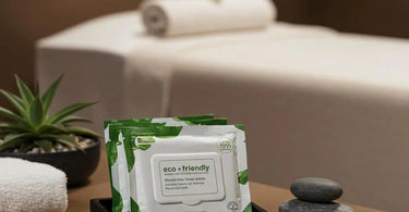 Sustayne eco-friendly biodegradable face wipes for professional spa use