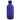 Cobalt blue glass bottle with black cap by DL Pro displayed on a white background showcasing professional spa storage for wholesale salon supplies.