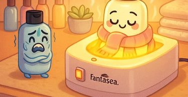 Fantasea Lotion Warmer keeping massage lotions at perfect temperature for spa treatments