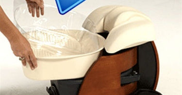 Continuum Pedicute Disposable Liners 300 Count Refill package open next to a pedicure bowl