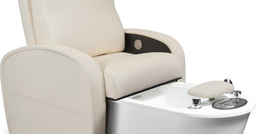 Luxurious Contour II Pedicure Spa Chair by Living Earth Crafts in a Spa Setting