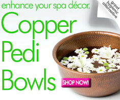 Copper Pedicure Bowls - Attractive, Functional and Naturally Antimicrobial!!