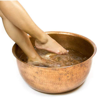 Hand-Hammered Copper Pedicure Bowl