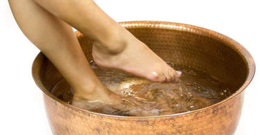 Hand-Hammered Copper Pedicure Bowl