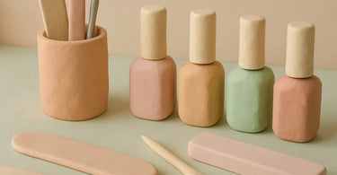 Creating a nail care zine for salon clients with beautiful manicure examples and design elements