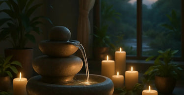 Spa treatment room with serene atmosphere showing audio equipment for creating perfect treatment soundtracks