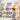 A professional spa retail display featuring clean acrylic organizers with skincare products grouped for acne, aging, and dryness concerns.