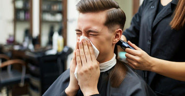 Spa professional addressing a client who appears unwell during an appointment