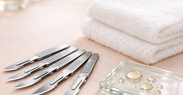 Professional sterile dermaplaning blades for smooth skin and peach fuzz removal at Pure Spa Direct