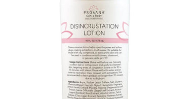 Disincrustation lotion suitable for oily, congested, or acne-prone skin