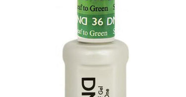 DND Mood Gel Polish in Spring Leaf to Green showing color shift from green to teal