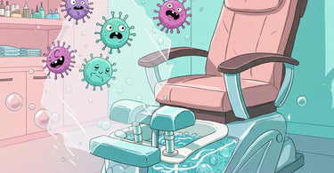 Clean and well-maintained pedicure chair jets for a hygienic spa experience